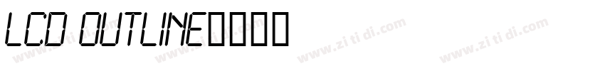 LCD Outline字体转换